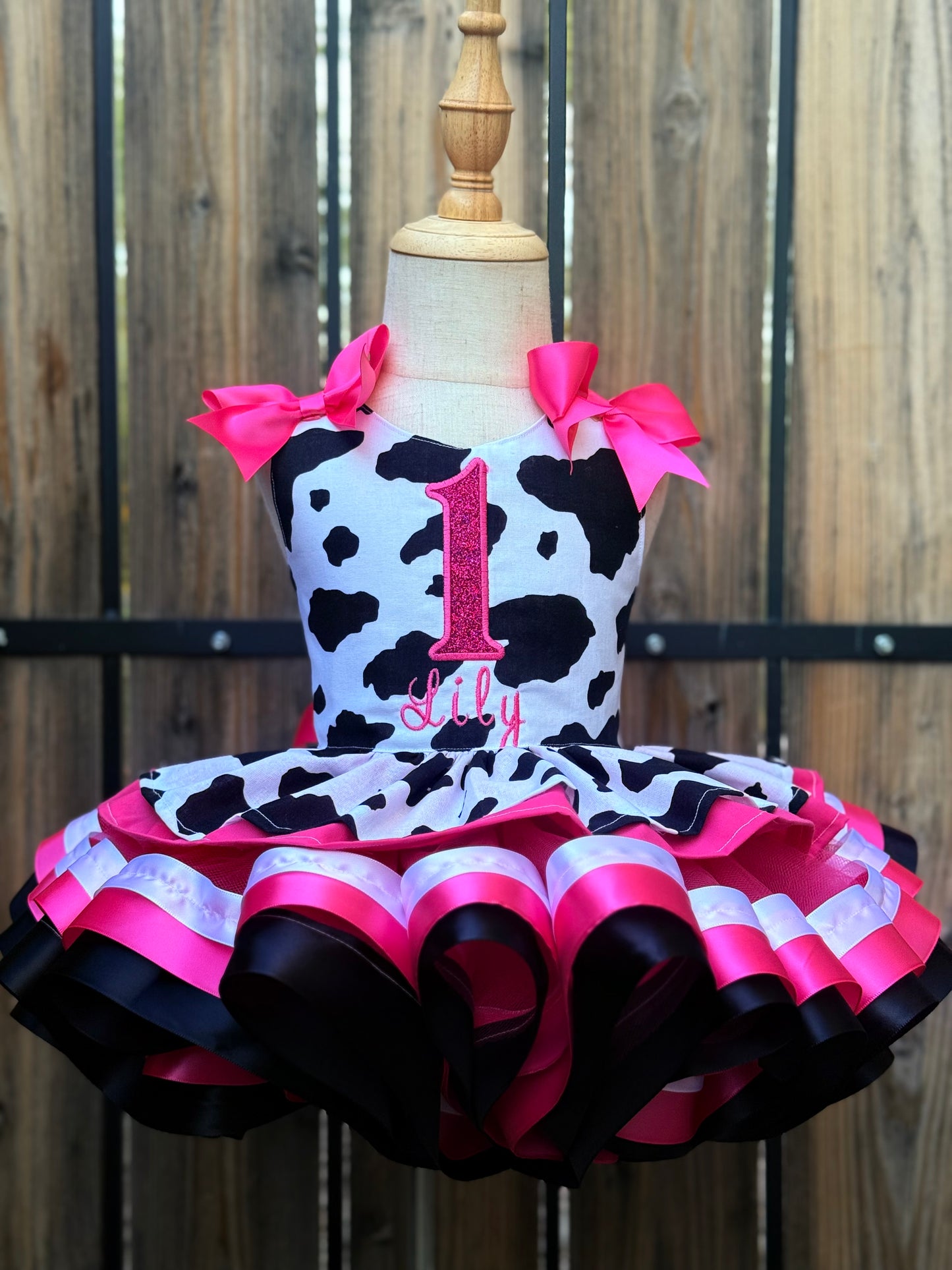 Cow print birthday outfit