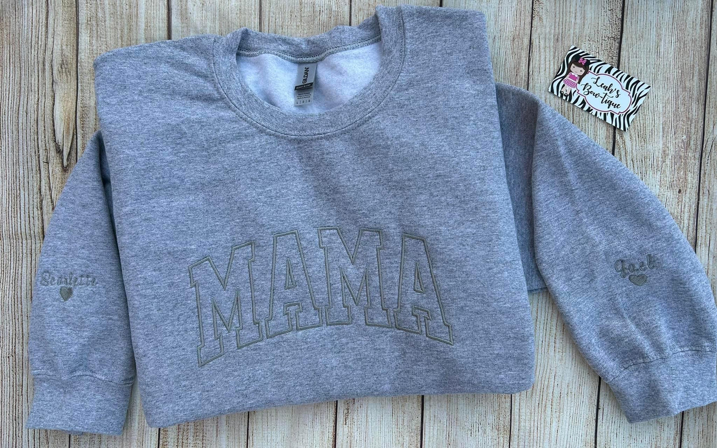 Gray MAMA Crewneck sweatshirt