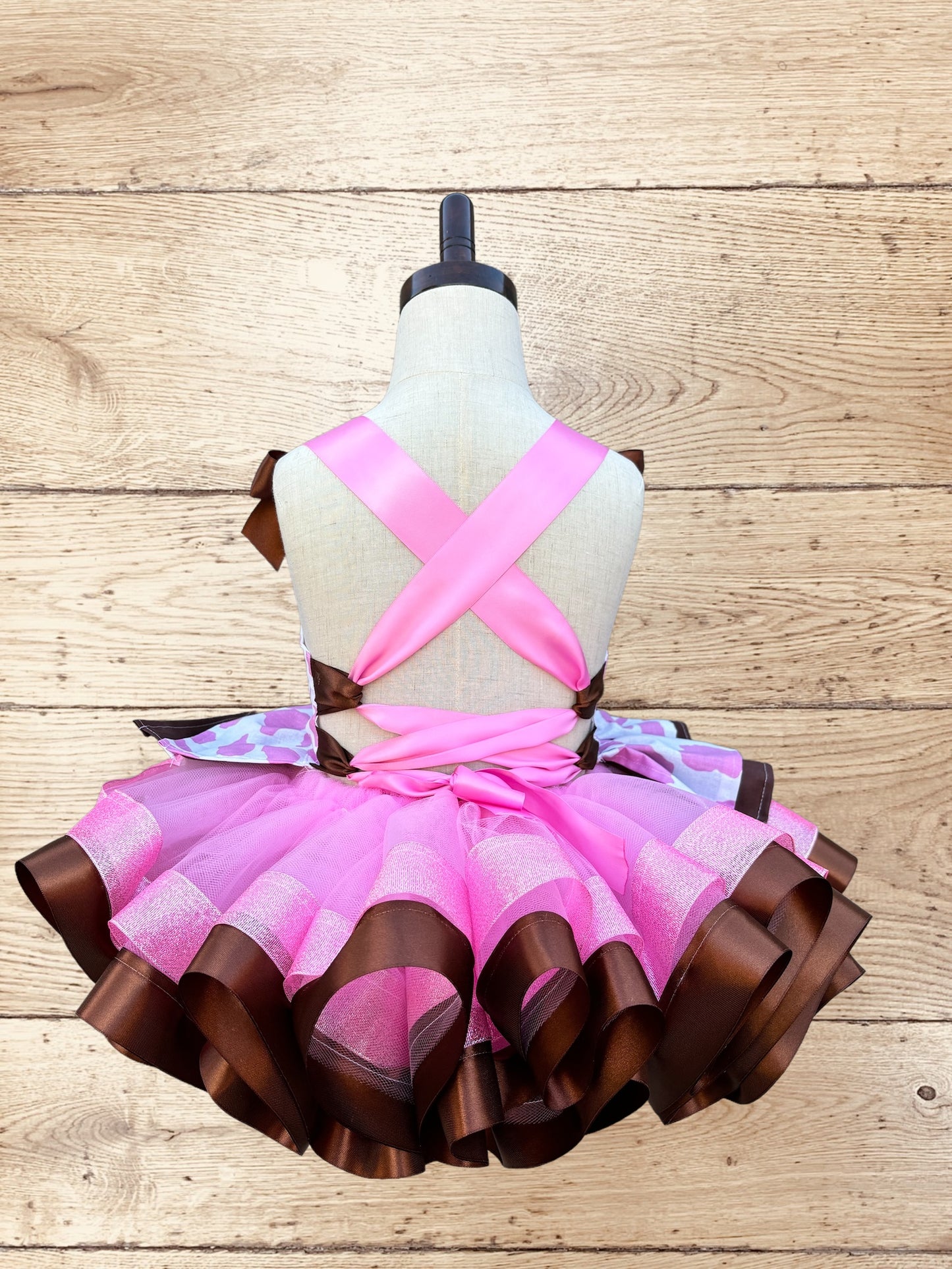 Cow Birthday Tutu Set