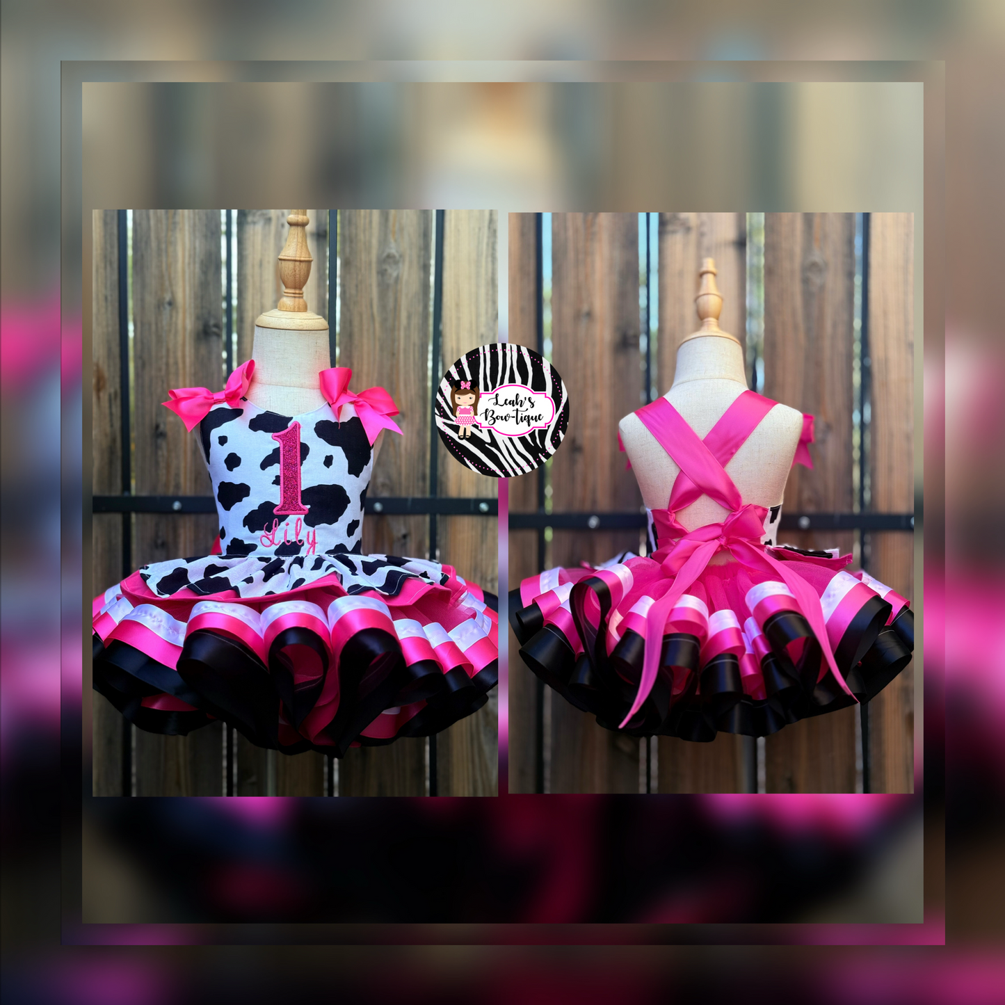 Cow print birthday outfit